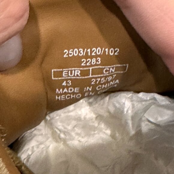 ZARA MEN BROWN CAMEL SUEDE SHOES - Picture 5 of 10